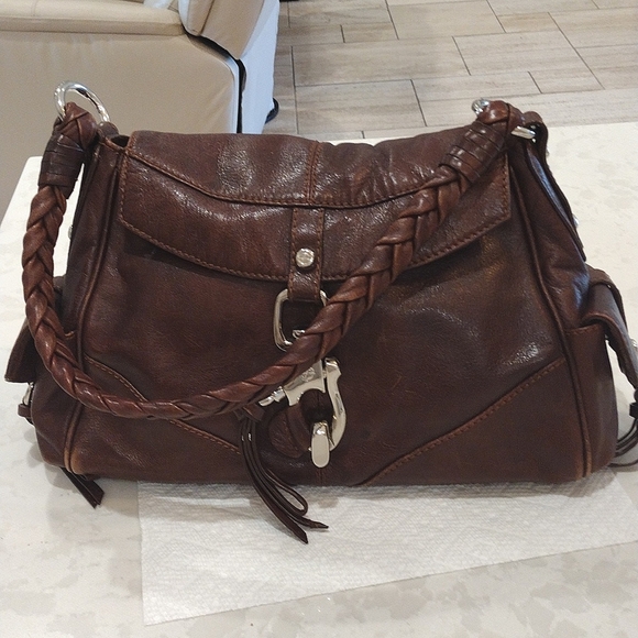 Francesco Biasia Hobo Bag Rich Soft Brown Leather / Suede - Picture 6 of 16